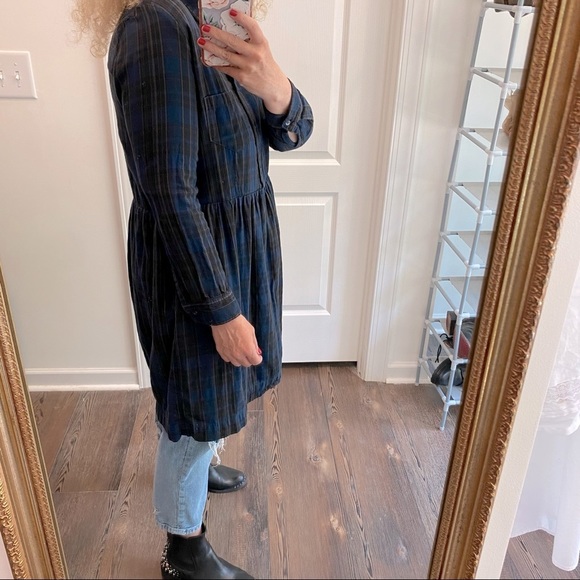 GAP Long Sleeve Plaid Dress - Picture 6 of 15